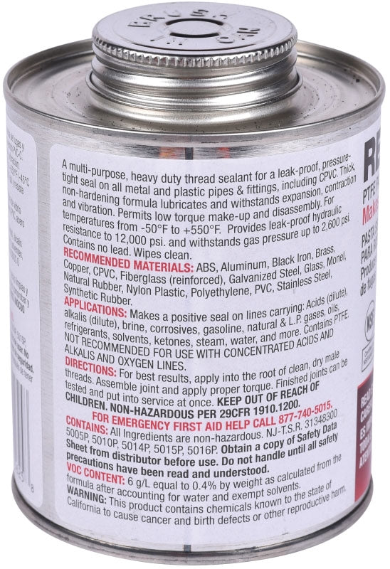 Hercules 15625 Real Tuff Thread Sealant 16 oz. Screw Cap Can with Brush