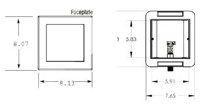 Oatey 39119 Ice Maker Outlet Box 1/2 PEX 5-9/10 x 3-3/4 x 5-4/5