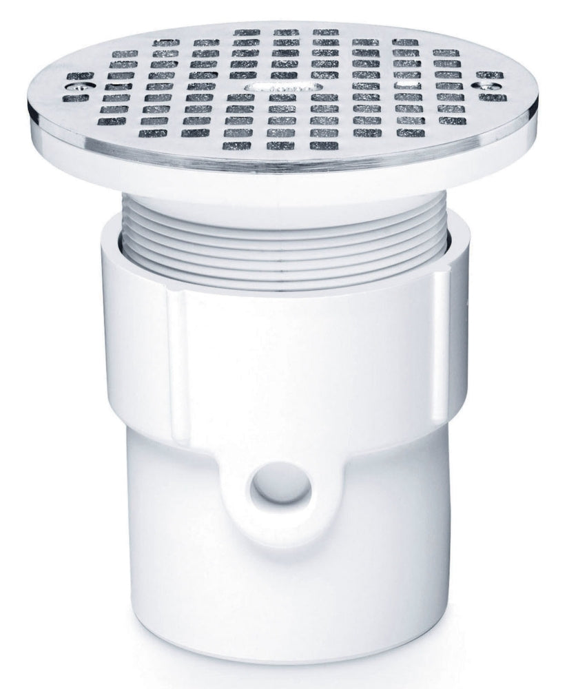 Oatey 72017 3 or 4, PVC, General Purpose Drain with 5 Stainless Steel Grate/Strainer