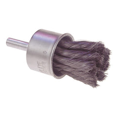 Osborn 30005  Knot Wire End Brush,Brush Dia.=1/2",O/A=2-3/4",Fill Dia.=.014,Max RPM/22,000