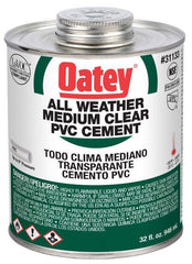 Oatey 31133 PVC Cement All Weather Low VOC Medium Body 32 oz Replacement MPN