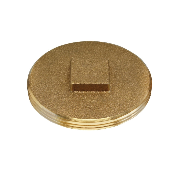 Oatey 42374 Cleanout Plug 4 in Brass