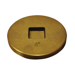 Oatey 42745 Cleanout Plug With Recessed Head 4 in Brass