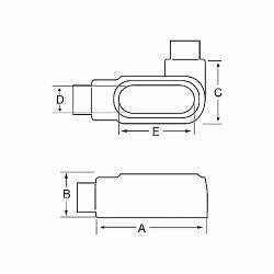 ABB LR37-G OCA PVC 1IN COATED LR W/COVER