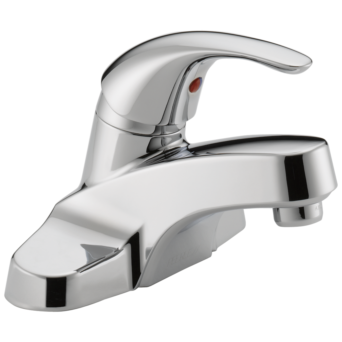 Peerless P138LF-M Delta Chrome Peerless Choice Single Handle Bathroom Faucet Single Handle Lever