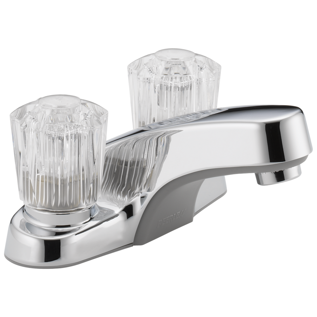 Peerless P240LF Delta Chrome Peerless Core Two Handle Bathroom Faucet Withoutpopup Two Handle Knob