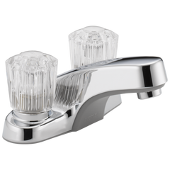 Peerless P240LF Delta Chrome Peerless Core Two Handle Bathroom Faucet Withoutpopup Two Handle Knob