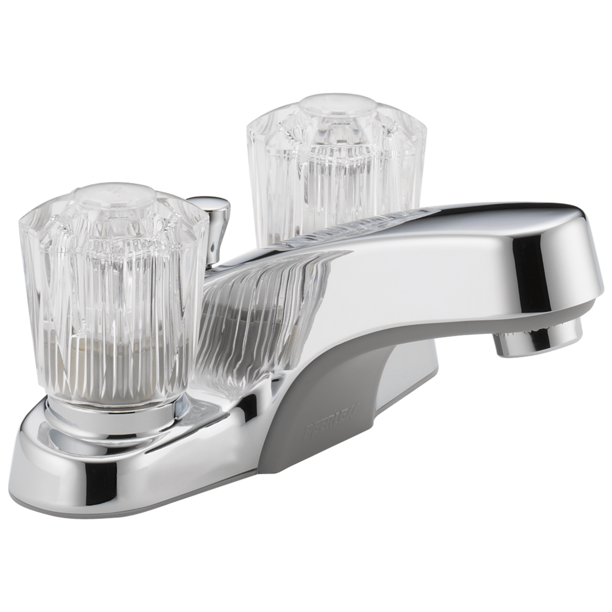 Peerless P245LF-M Delta Chrome Peerless Two Handle Lavatory Faucet With Pop-Up Two Handle Knob