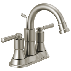 Peerless P2523LF-BN Delta Brushed Nickel Peerless Westchester Two-Handle Centerset Bathroom Faucet Withpopup Two Handle Lever