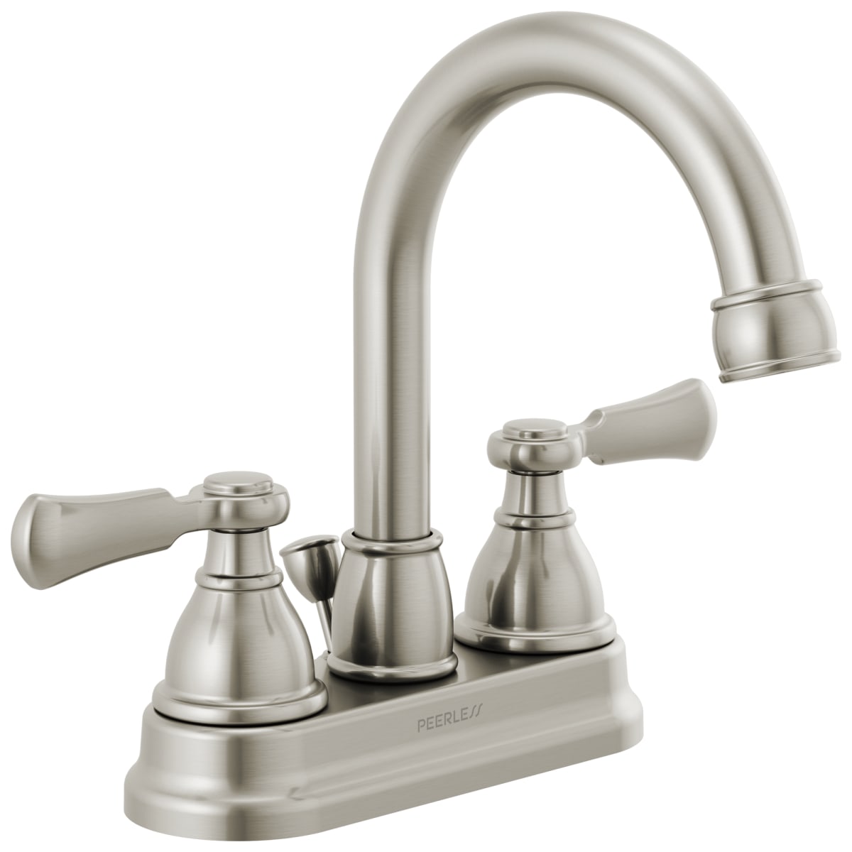 Peerless Faucet P2665LF-BN Peerless Elmhurst Two-Handle Centerset Bath Faucet in Brushed Nickel