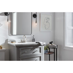 Peerless Faucet P2665LF-BN Peerless Elmhurst Two-Handle Centerset Bath Faucet in Brushed Nickel