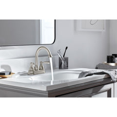 Peerless Faucet P2665LF-BN Peerless Elmhurst Two-Handle Centerset Bath Faucet in Brushed Nickel