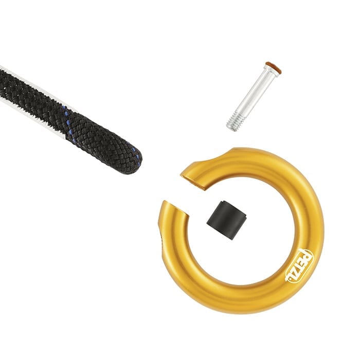PETZL Petzl P28 Ring Open Multi-Directional Gated Ring (Pack 1)