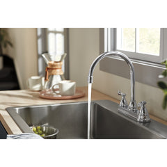 Peerless Faucet P2965LF Peerless Elmhurst Two-Handle Kitchen Faucet with Twist Aerator in Chrome