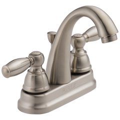 Peerless P299696LF-BN Delta Brushed Nickel Peerless Apex Two Handle Lavatory Faucet With Pop-Up Two Handle Lever