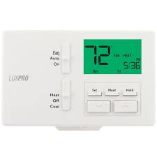 Lux P711-010 Thermostat Non-Programmable 1H/1C 7 Day/5-2 Gas/Oil/Electric