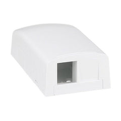 Panduit NK2BXWH-A NetKey 2-Port Keystone Surface Mount Box