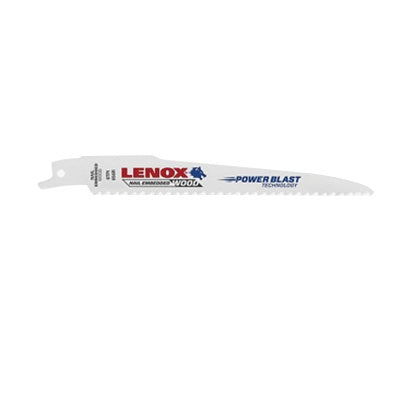 Lenox 20582956R Reciprocating Saw Blade, 9 in Length, 3/4 in Width, 0.05 in Thickness, 6 TPI