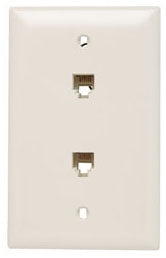 Pass & Seymour TPTE2LA Wall Plate and Telephone Jack