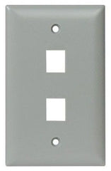 Legrand WP3402GY OnQ Wall Plate 1 Gang 2 Ports Gray