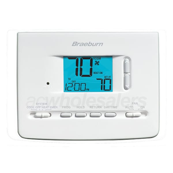 Braeburn 2220NC 5-2 Day Programmable Thermostat 2 Heat/1 Cool