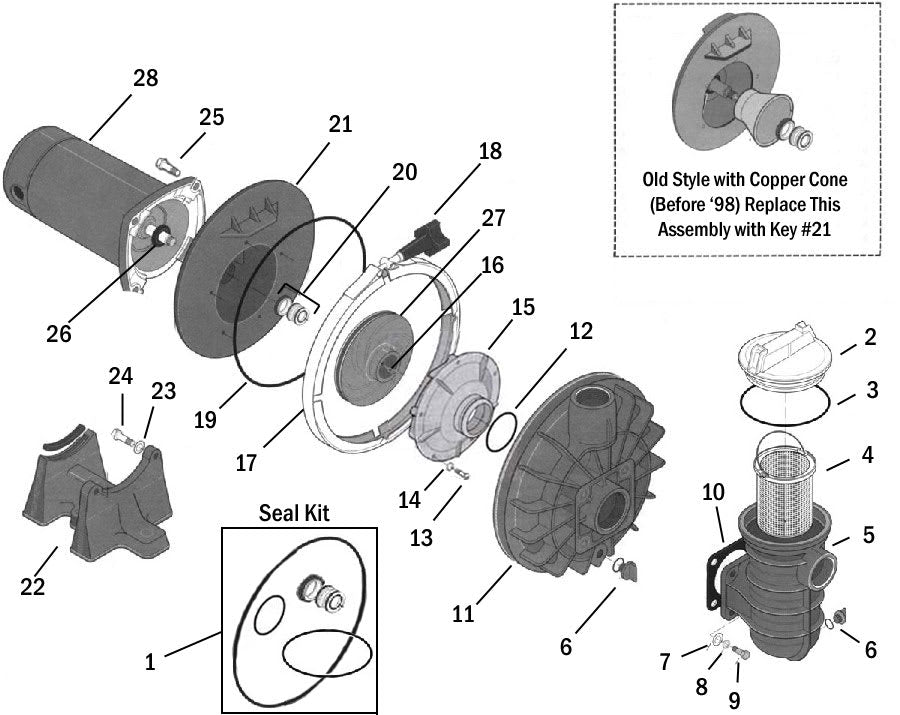 Pentair J3-2 Seal Plate Insert