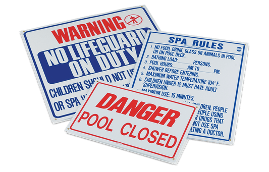 Rainbow R230400 Pentair Sign Pool Rules 18X24 Two Color