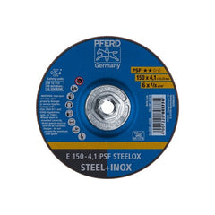 Pferd 63418 6 x 1/8 Grinding Wheel 5/8-11 Thd. - PSF STEELOX - Type 27