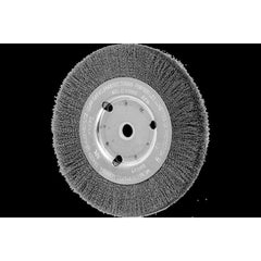 Pferd 80039 Narrow Face Crimped Wire Wheel Brush 8,000 RPM .008 Carbon Steel 6 Inches