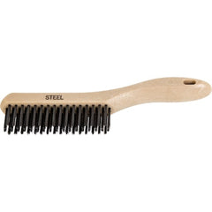 Pferd 85037 Shoe Handle Scratch Brush 4x16 Rows CS Wire Plastic Block