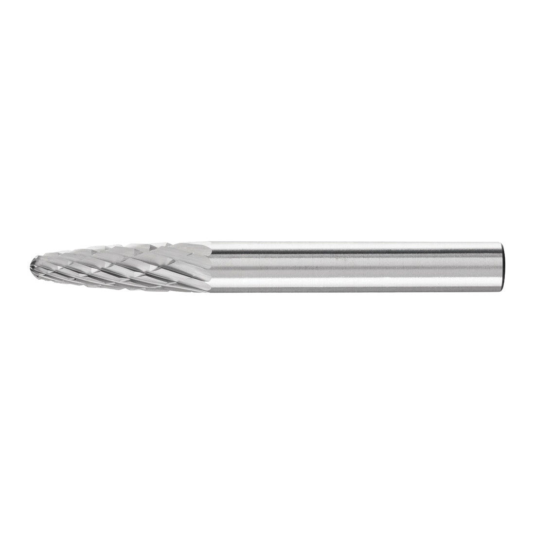 PFERD 24702 Universal Line Premium Grade Carbide Burr Radius End Tree Radius SF Head 3/8 inch Diameter Head 3/4 inch Length of Cut