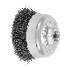 PFERD 82243 Minigrinder Cup Brush, 2-3/4 in Diameter, 5/8-11 Arbor Hole, 0.014 in Diameter Filament/Wire