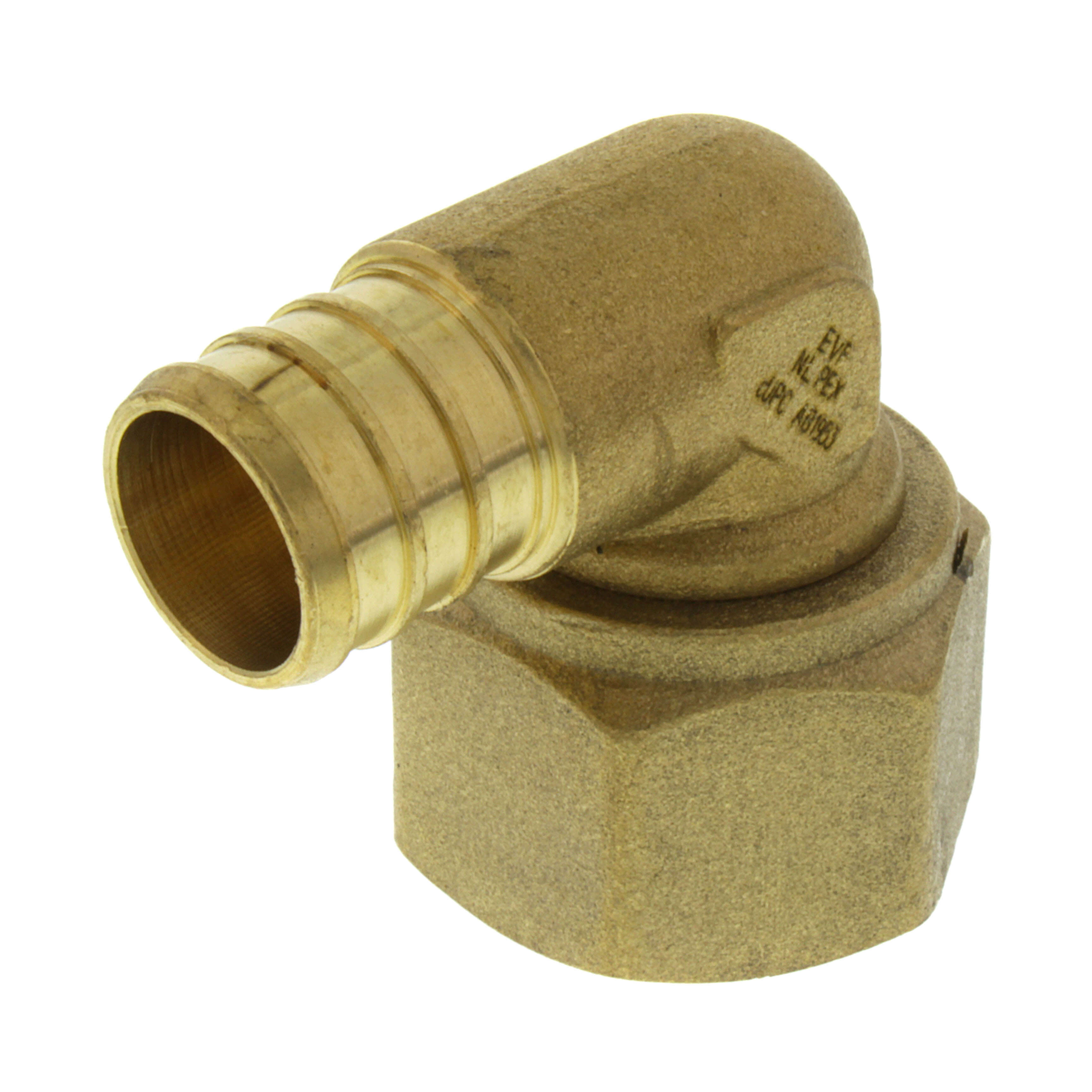 Everflow PFSL3434-NL 3/4 F1807 PEX X 3/4 FPT Swivel Elbow (Brass Nut) Lead Free