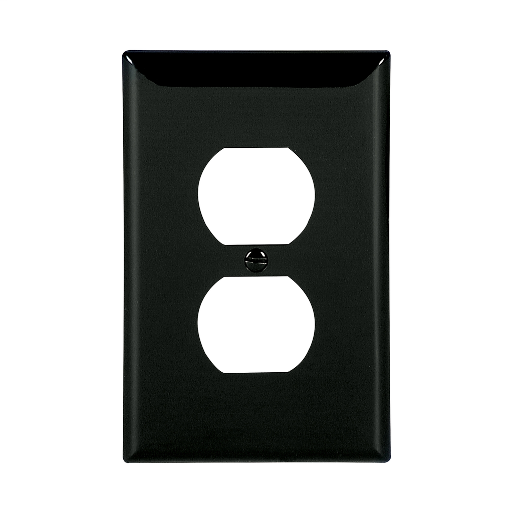 Eaton PJ8BK EWD PJ8BK Wallplate 1G Duplex Poly