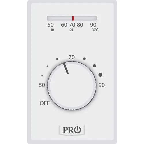 PRO1 IAQ T501ML4 Line Voltage Thermostat Electric Heat 4 Wire Non Programmable Heat Only