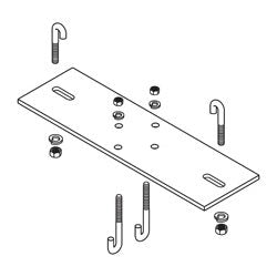 B-Line SB213312FB 2-Post Rack Mounting Kit for 12 Wide Cable Runway Replacement MPN