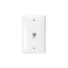 Leviton 80781-T Standard Video Wall Jack, F Connector, Light Almond