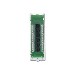 Leviton 47605-C5B Category 5e Voice and Data Expansion Module, 6-Port, with ABS Bracket