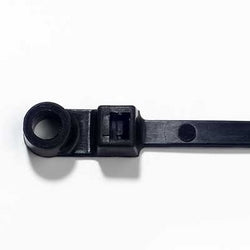 Thomas & Betts L-11-50MH-0-C Cable Tie 50 lb 11 Ultraviolet Resistant Black All-Nylon #10 Mounting Hole 100 Per Bag