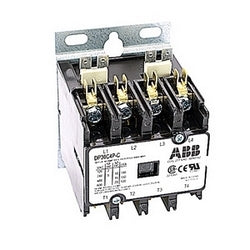 ABB DP30C4P-C 4 Pole, 30 Amp Non-Reversing Definite Purpose Contactor, 277V AC Coil