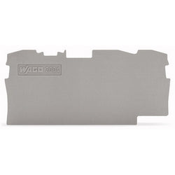 WAGO 2004-1391 End And Intermediate Plate 1 mm Thick Gray