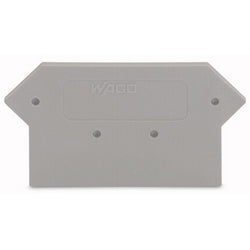 WAGO 281-316 Terminal Block End Cover Spring Clamp Gray