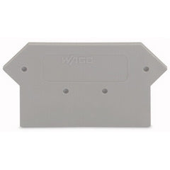 WAGO 281-316 Terminal Block End Cover Spring Clamp Gray