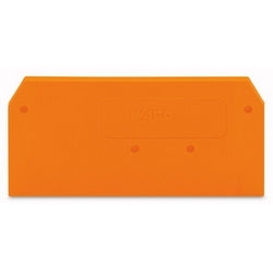 WAGO 281-329 Terminal Block End Plate 2 Conductor 281 Series Orange