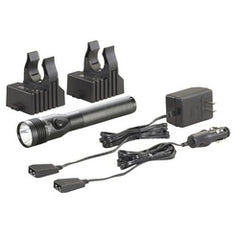 Streamlight 75430 Stinger LED High Lumen Rechargeable Flashlight with 120-Volt AC/12-Volt DC Charger and 2-Holders - 800 Lumens