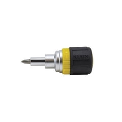 Klein Tools 32593 6-in-1 Ratcheting Screwdriver Stubby