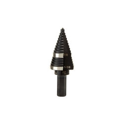 Klein KTSB11 Step Drill Bit #11 Double-Fluted 7/8 to 1-1/8-Inch