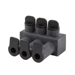 NSI Industries ISPB2/0-3 2/0-14 AWG Polaris EDGE EPDM Rubber Pedestal Connector, 3 Port