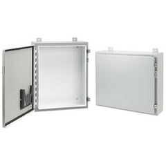 HOFFMAN A242408LP Wall Mount Enclosure NEMA 12 24 Width x 8 Depth x 24 Height