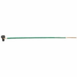 Ideal 30-3394 10in Pigtail, 1 Wire, Solid, 12 AWG, Green, Loop & Screw, Stripped, 500/box